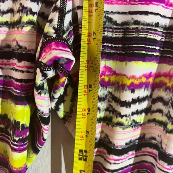 Nike Workout Leggings Cropped Solar Wind Hydro Women's Size M Multicolor - Picture 7 of 9